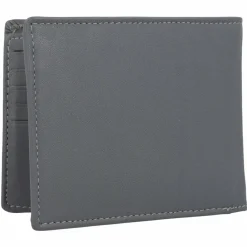 Sale mano Don Leonardo Geldbörse RFID Leder 11,5 cm grau