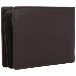 Discount mano Don Leonardo Geldbörse RFID Leder 12 cm dunkelbraun