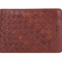 New mano Don Luca Geldbörse Leder 12 cm cognac