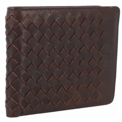 mano Herrengeldbörsen Querformat<Don Luca Geldbörse Leder 13 cm dunkelbraun