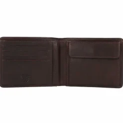 mano Herrengeldbörsen Querformat<Don Luca Geldbörse Leder 13 cm dunkelbraun