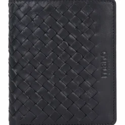 mano Herrengeldbörsen Hochformat<Don Luca Geldbörse Leder 10 cm schwarz