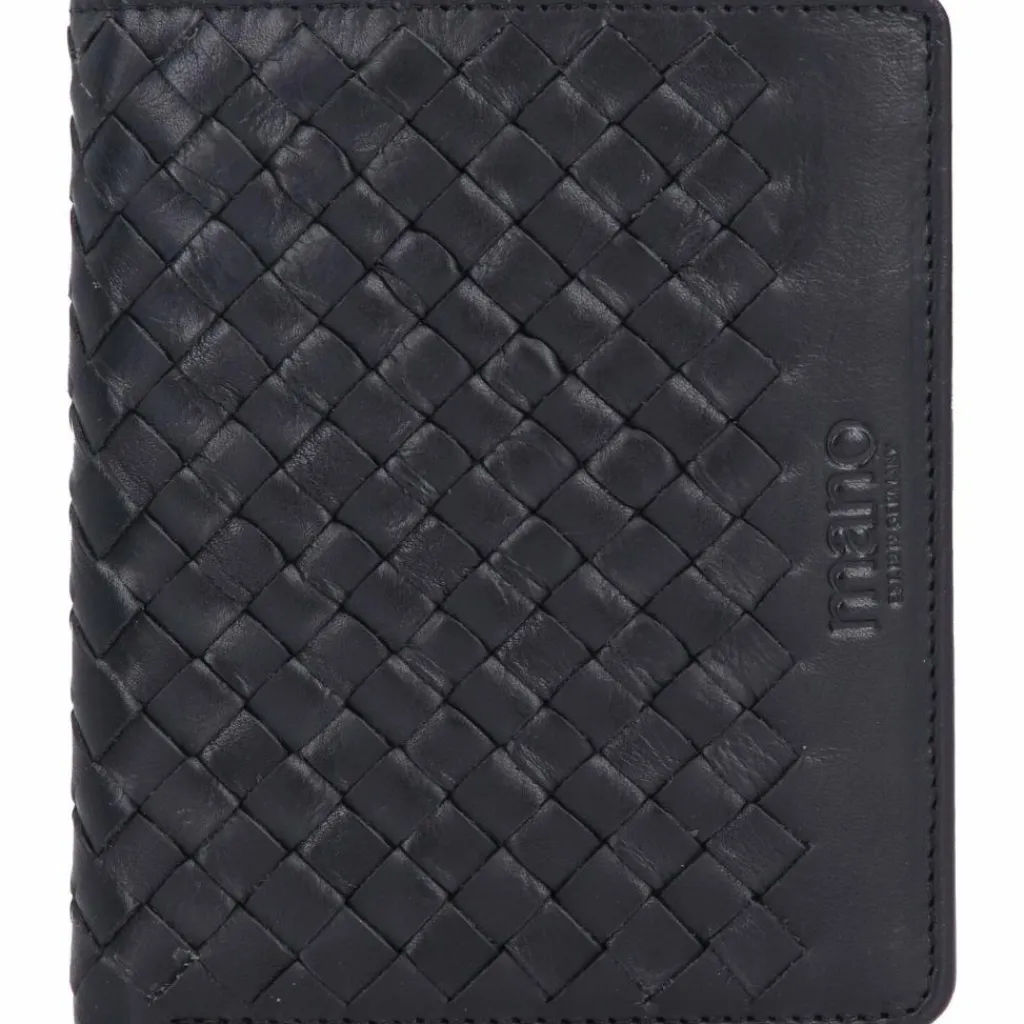 mano Herrengeldbörsen Hochformat<Don Luca Geldbörse Leder 10 cm schwarz