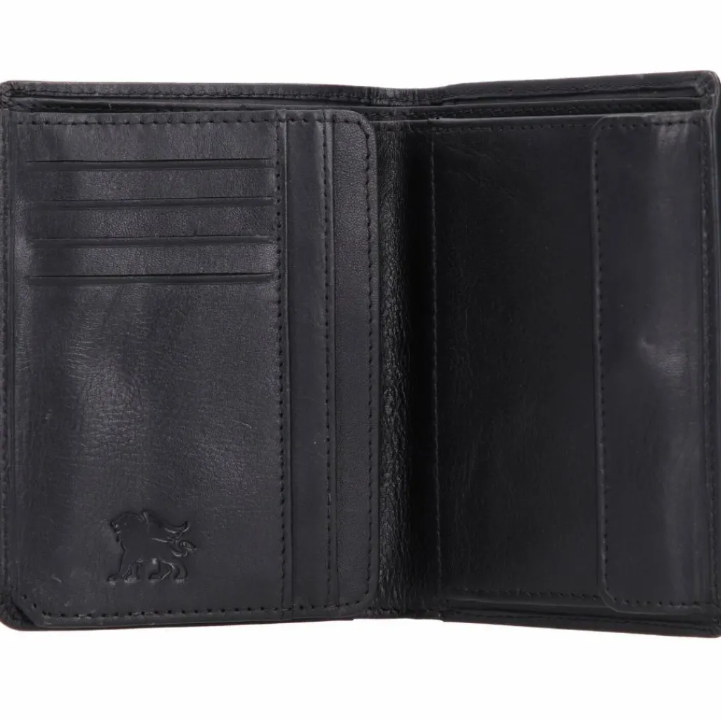 mano Herrengeldbörsen Hochformat<Don Luca Geldbörse Leder 10 cm schwarz