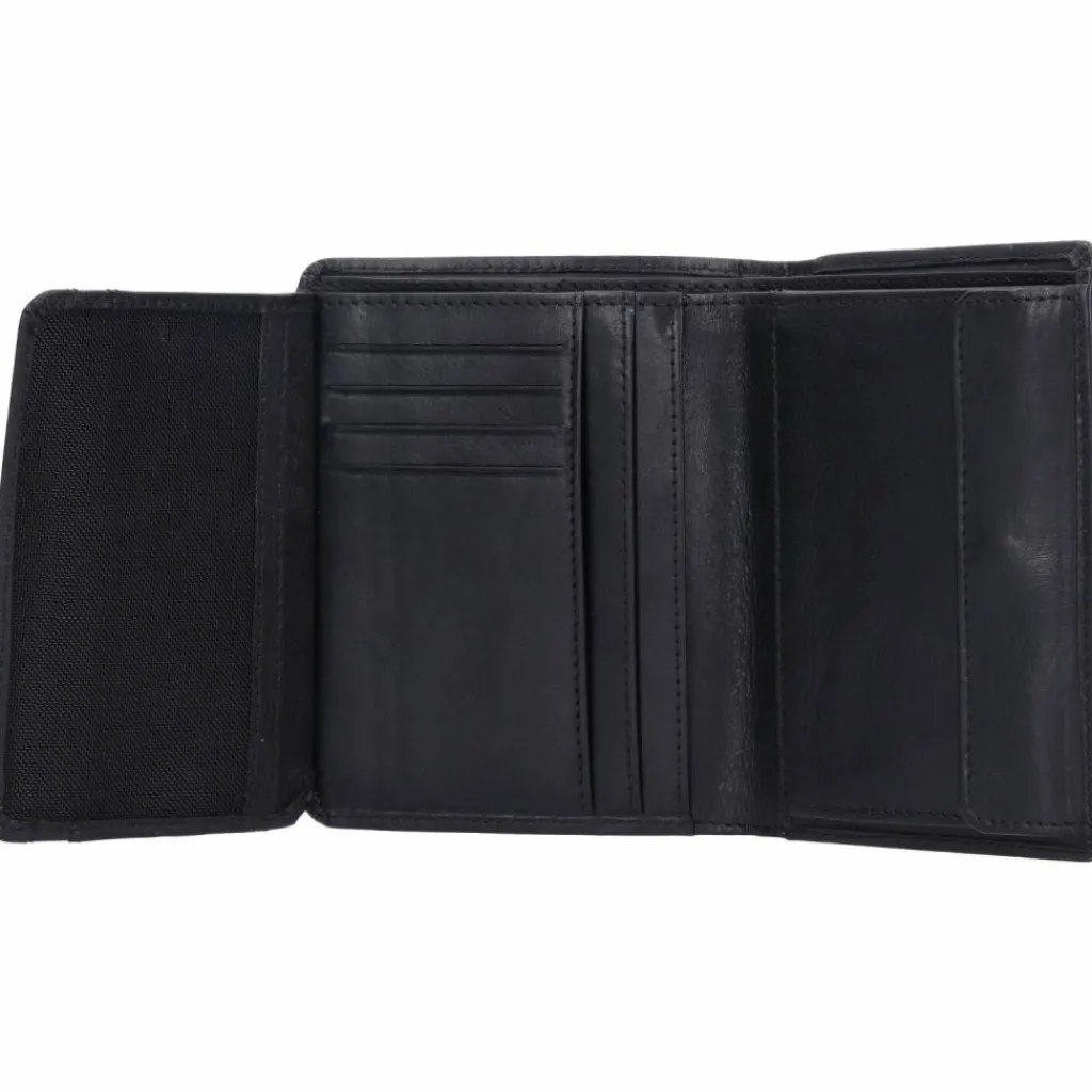 mano Herrengeldbörsen Hochformat<Don Luca Geldbörse Leder 10 cm schwarz