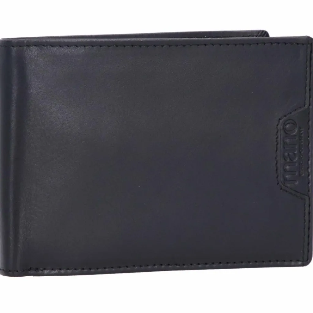 mano Herrengeldbörsen Querformat<Don Marco Geldbörse RFID Leder 12 cm schwarz
