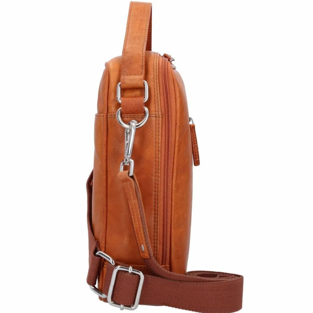 Online mano Don Pietro Handtasche Leder 25 cm cognac