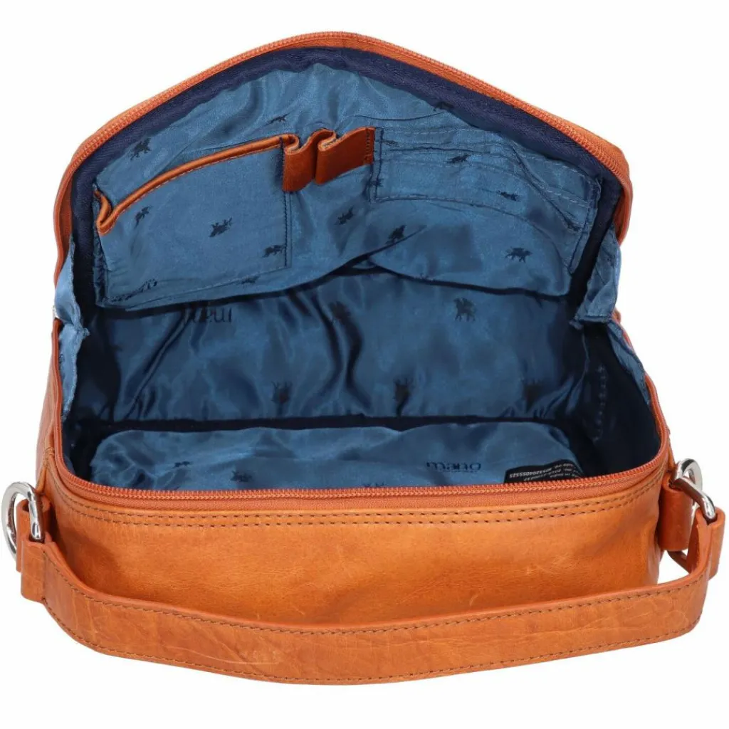 Online mano Don Pietro Handtasche Leder 25 cm cognac