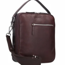 mano Henkeltaschen<Don Pietro Handtasche Leder 25 cm dunkelbraun