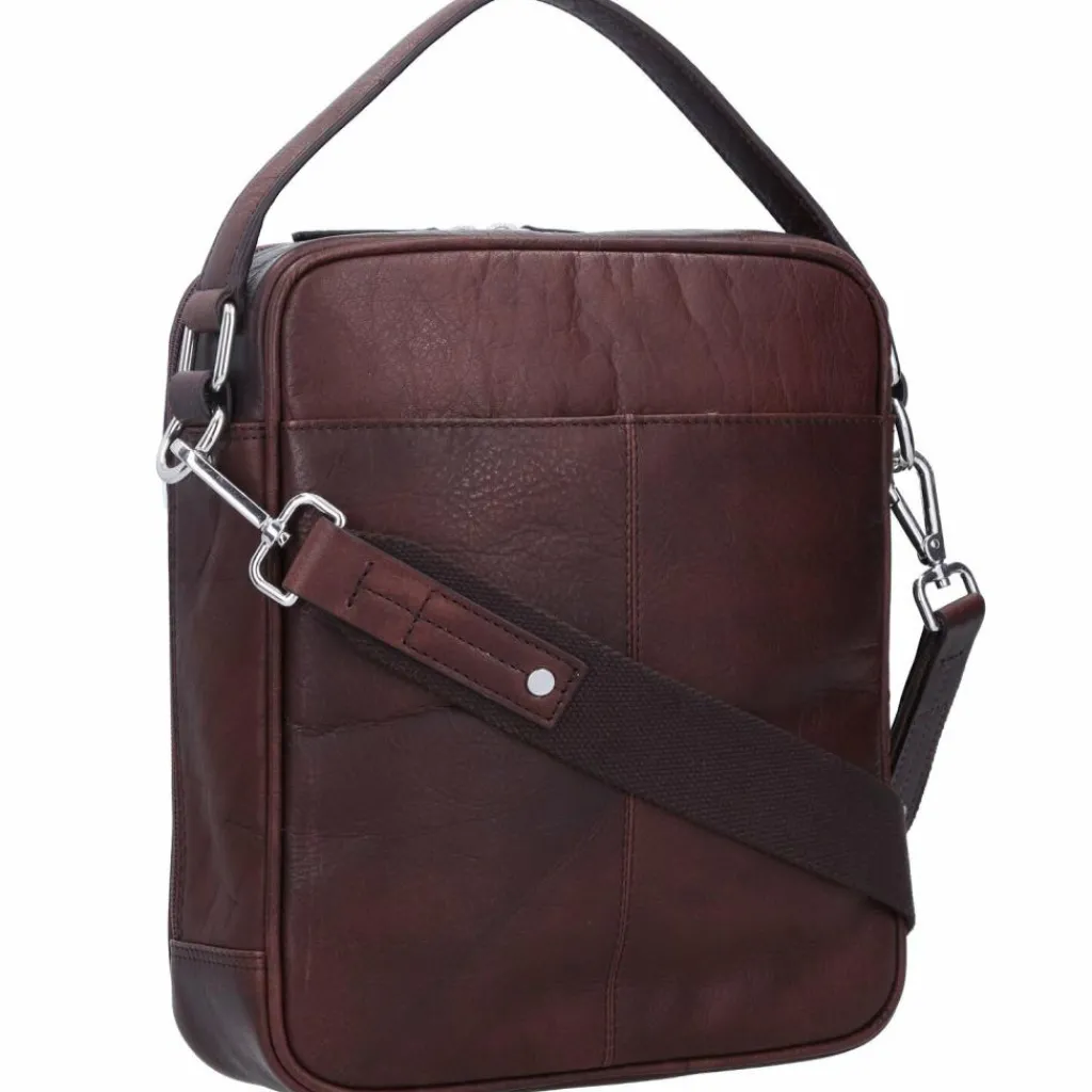 mano Henkeltaschen<Don Pietro Handtasche Leder 25 cm dunkelbraun