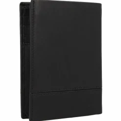 mano Don Romeo Geldbörse RFID Leder 9 cm schwarz