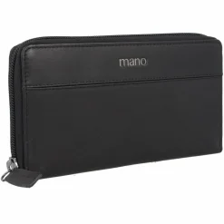 mano Damengeldbörsen Querformat<Don Romeo Geldbörse RFID Leder 18 cm schwarz