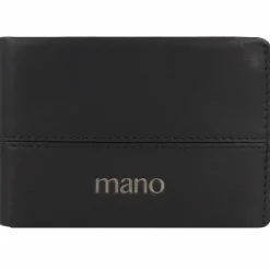mano Herrengeldbörsen Querformat<Don Romeo Geldbörse RFID Leder 10,5 cm schwarz