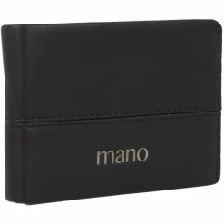 mano Herrengeldbörsen Querformat<Don Romeo Geldbörse RFID Leder 10,5 cm schwarz