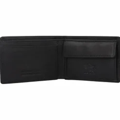 mano Herrengeldbörsen Querformat<Don Romeo Geldbörse RFID Leder 10,5 cm schwarz