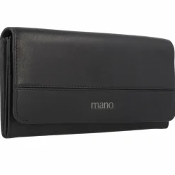 mano Damengeldbörsen Querformat<Don Romeo Geldbörse RFID Leder 18 cm schwarz