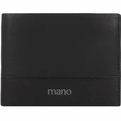 mano Herrengeldbörsen Querformat<Don Romeo Geldbörse RFID Leder 13 cm schwarz