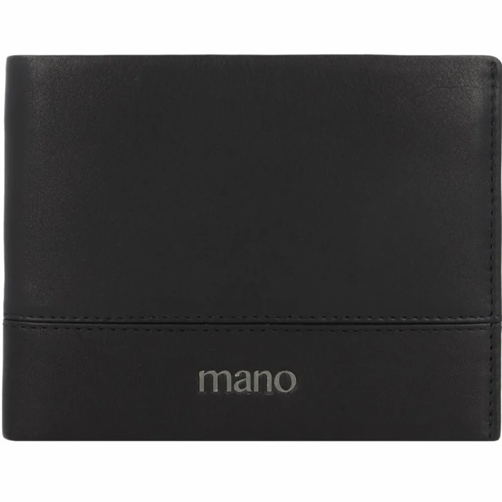 mano Herrengeldbörsen Querformat<Don Romeo Geldbörse RFID Leder 13 cm schwarz