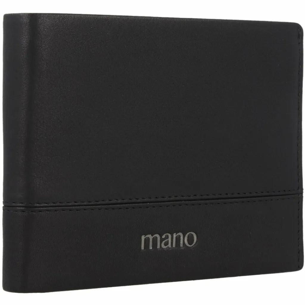 mano Herrengeldbörsen Querformat<Don Romeo Geldbörse RFID Leder 13 cm schwarz