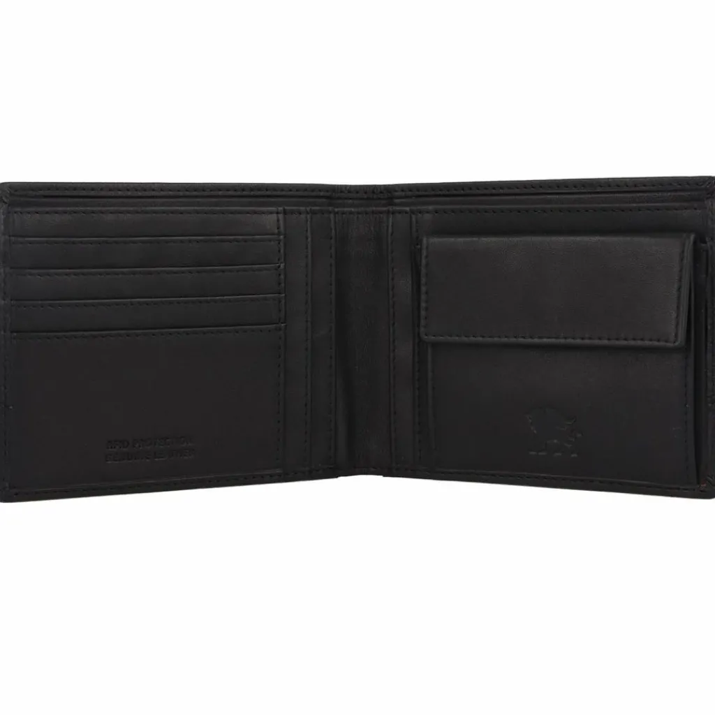 mano Herrengeldbörsen Querformat<Don Romeo Geldbörse RFID Leder 13 cm schwarz