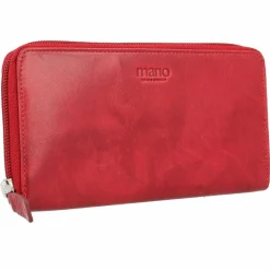 Discount mano Donna Aurona Geldbörse RFID Leder 19 cm rot