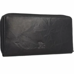 mano Damengeldbörsen Querformat<Donna Aurona Geldbörse RFID Leder 19 cm schwarz