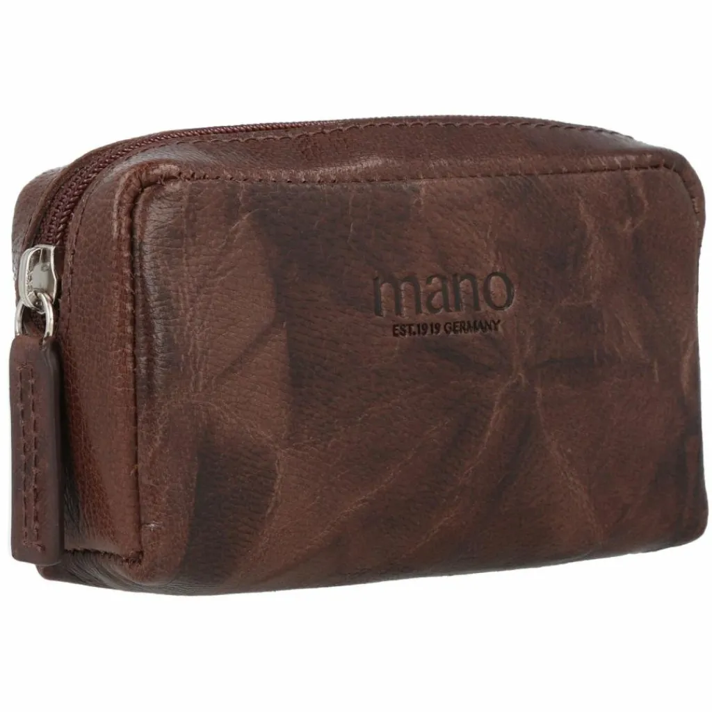 mano Schlüsseletuis<Donna Aurona Schlüsseletui RFID Leder 10,5 cm dunkelbraun