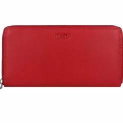 Discount mano Donna Giulia Geldbörse Leder 20 cm rot