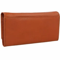 New mano Donna Giulia Geldbörse Leder 19,5 cm cognac