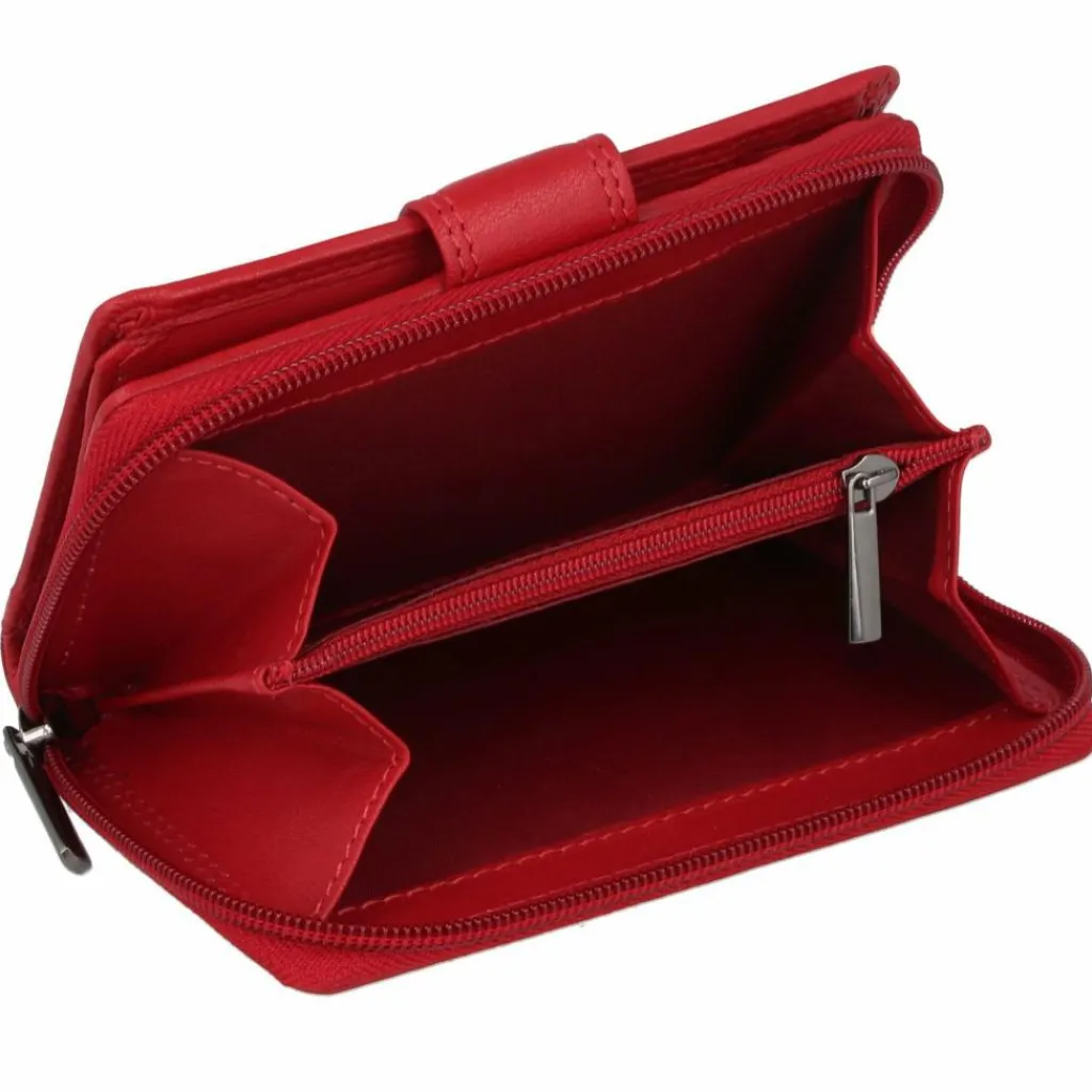 mano Damengeldbörsen Hochformat<Donna Giulia Geldbörse Leder 9 cm rot