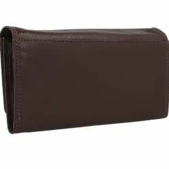 Online mano Donna Giulia Geldbörse Leder 19,5 cm dunkelbraun