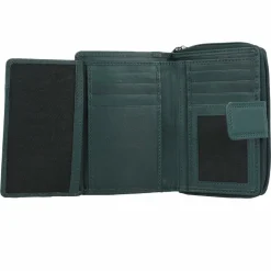 Discount mano Donna Giulia Geldbörse Leder 9 cm petrol