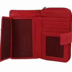 mano Damengeldbörsen Hochformat<Donna Giulia Geldbörse Leder 10,5 cm rot