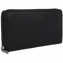 Online mano Donna Giulia Geldbörse Leder 20 cm schwarz