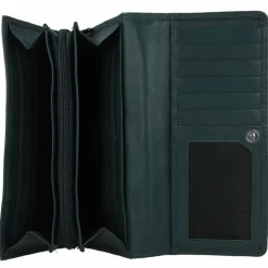 Online mano Donna Giulia Geldbörse Leder 19,5 cm petrol