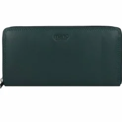 mano Damengeldbörsen Querformat<Donna Giulia Geldbörse Leder 20 cm petrol