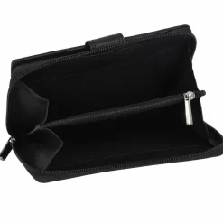 mano Damengeldbörsen Hochformat<Donna Giulia Geldbörse Leder 10,5 cm schwarz