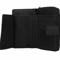 mano Damengeldbörsen Hochformat<Donna Giulia Geldbörse Leder 10,5 cm schwarz