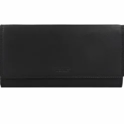 mano Donna Giulia Geldbörse Leder 19,5 cm schwarz