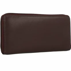 mano Damengeldbörsen Querformat<Donna Giulia Geldbörse Leder 20 cm dunkelbraun