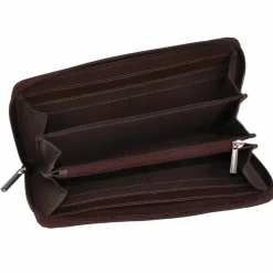 mano Damengeldbörsen Querformat<Donna Giulia Geldbörse Leder 20 cm dunkelbraun