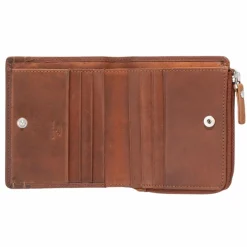 Maître Damengeldbörsen Querformat<Birkenfeld Alberta Geldbörse RFID Schutz Leder 11 cm cognac