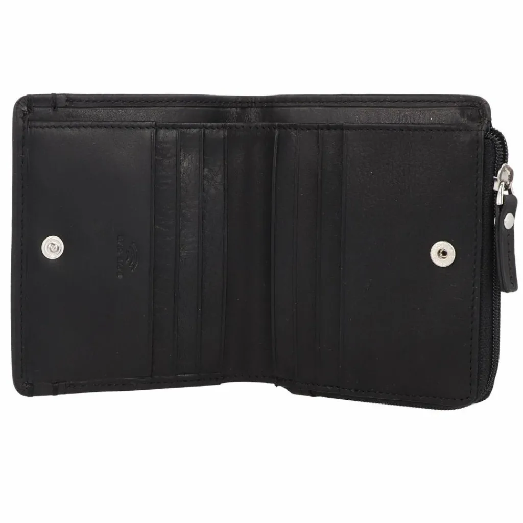 Best Maître Birkenfeld Alberta Geldbörse RFID Schutz Leder 11 cm black