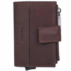 Maître Visitenkartenetuis<Birkenfeld C-Four Kreditkartenetui RFID Schutz Leder 10 cm cognac
