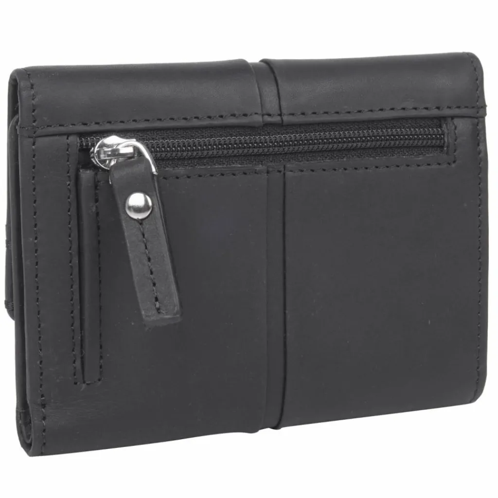 Best Maître Birkenfeld Ilsebill Geldbörse RFID Schutz Leder 8.5 cm black