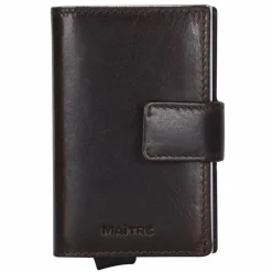 New Maître Birkheim C-Two Kreditkartenetui RFID Schutz Leder 6.5 cm darkbrown