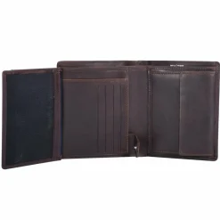 Best Maître Birkheim Friedolf Geldbörse RFID Schutz Leder 10 cm darkbrown