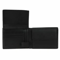 Maître Damengeldbörsen Querformat<Fusto Geldbörse Leder 12,5 cm schwarz