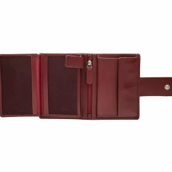 Maître Damengeldbörsen Hochformat<Henau Dawina Geldbörse RFID Schutz Leder 9.5 cm red