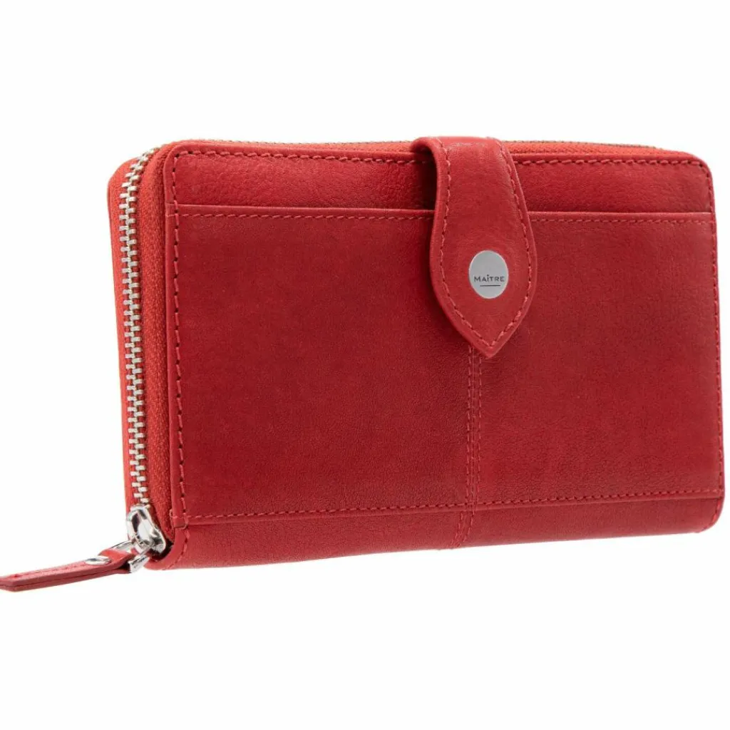 Maître Damengeldbörsen Querformat<Lemberg Dietrun Geldbörse RFID Schutz Leder 17 cm red
